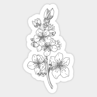 Flower branch Sticker